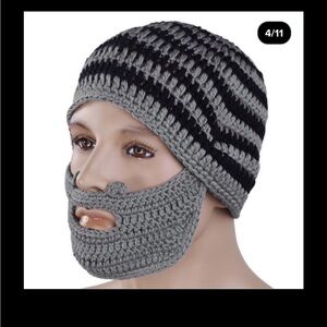 Crochet Beard Hat